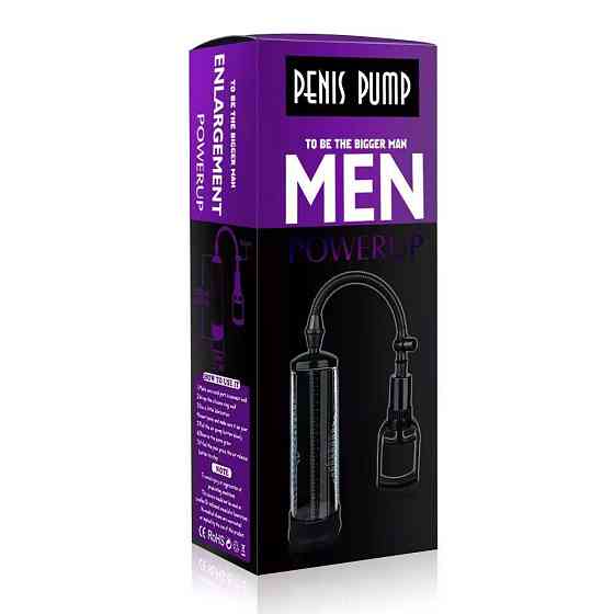 Вакуумна помпа з ручним насосом Men Powerup Black Sex Aura Київ