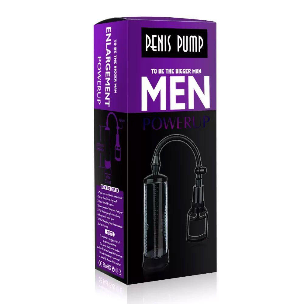 Вакуумна помпа з ручним насосом Men Powerup Black Sex Aura Київ - фото 5