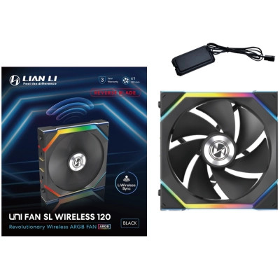 Кулер до корпусу Lian Li Uni Fan SL WIRELESS Reverse, 120-1, B (G99.12RSL1W1B.00) Вінниця - фото 7