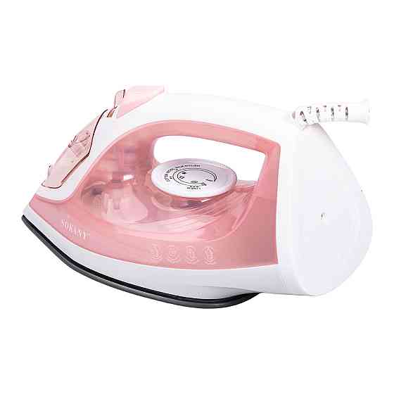 Sokany Праска парова ручна для одягу 1800 Вт з металокерамічною підошвою Рожева Sokany SK-11044 Киев