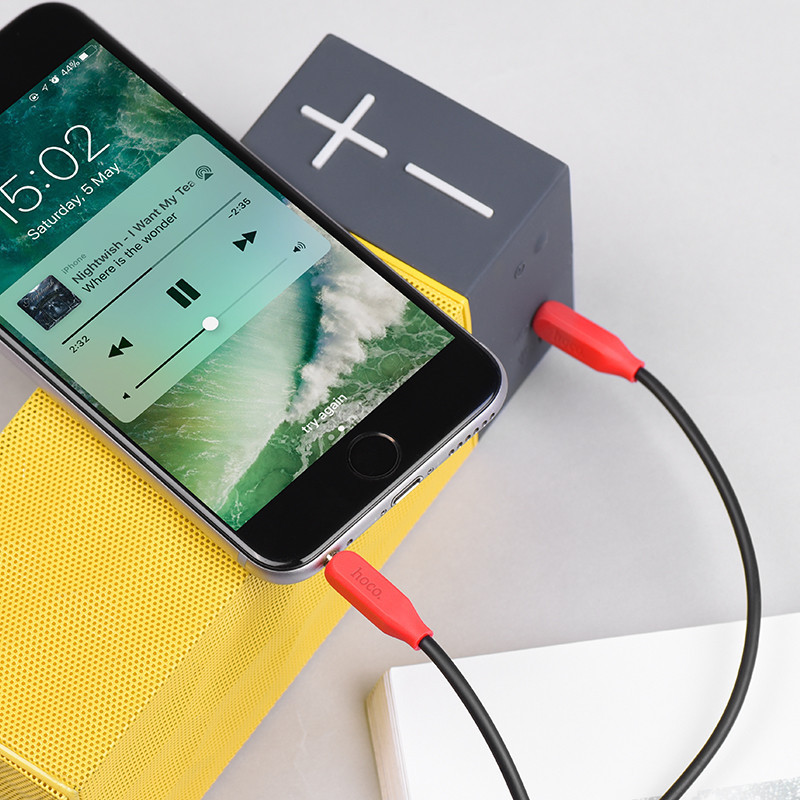 Аудiо кабель HOCO UPA11 AUX audio cable, колір чорний 6957531079293 Одеса - фото 5