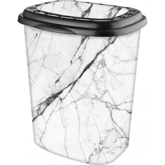 Корзина для белья с рисунком Белый Мрамор Харьков