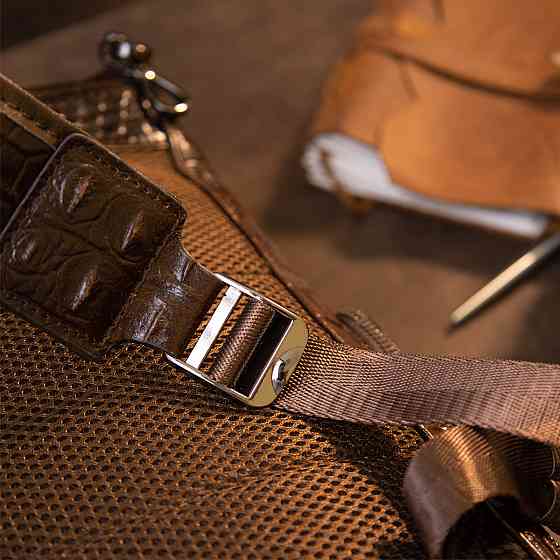 Рюкзак под рептилию кожаный Vintage 20430 Коричневый Киев