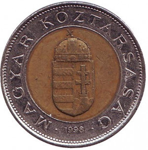 Монета 100 форинтів. 1998 рік, Угорщина.(АЕ) Полтава - фото 1