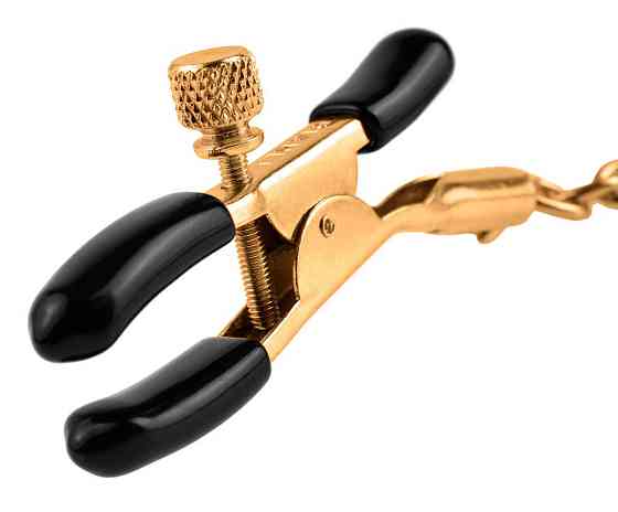 Зажимы для сосков - FFS Gold Chain Nipple Clamps Sex Aura Киев