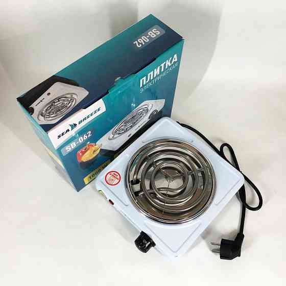 Електрична плита для приготування їжі Sea Breeze SB-062 1000 Вт, Портативна переносна плита CU-83 Івано-Франківськ
