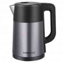 Электрический чайник Sokany SK-09016 1500Вт, объём 2.0 л, автоотключение, индикатор, 360° поворотная база Одесса