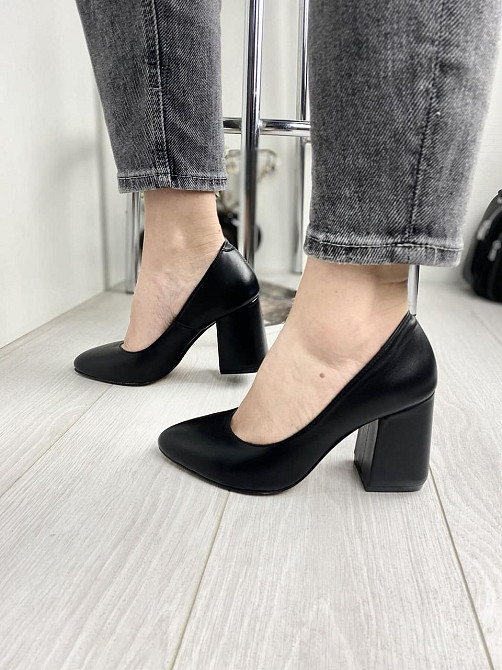 Nivelle Туфлі жіночі NIVELLE чорні натуральна шкіра каблук 9 см розміри 36-39 (3155) Коломыя - изображение 2