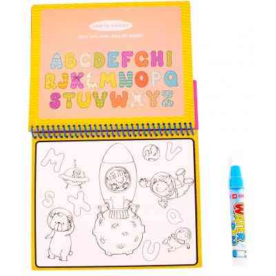 Развивающая игрушка Baby Team Книжечка-раскраска водная Паровозик (9030_паровозик_с_буквами) Винница