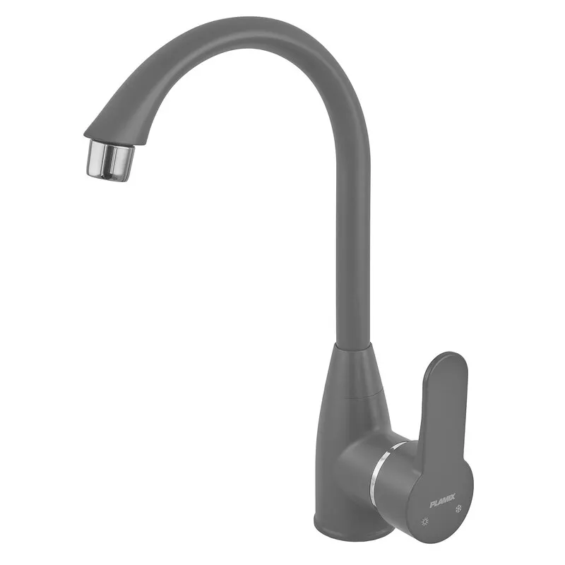 Змішувач для кухні Plamix Mario-011 Graphite (без підведення) (Колір графіт) (PM6099)   ( 21357 ) Харьков - изображение 7