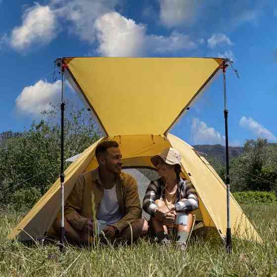 Намет тримісний Naturehike P-Series NH18Z033-P 210T/65D, жовтий Київ