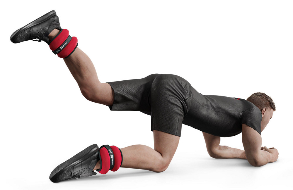 Обважнювачі для ніг та рук Hop-Sport HS-S003WB 2х1,5кг червоні Київ - фото 6