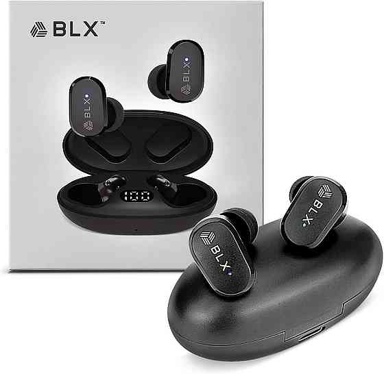 Бездротові навушники Blaux BLXBUDS G2 TWS Bluetooth 5.1 вакуумні з мікрофоном та кейсом Чорні Київ