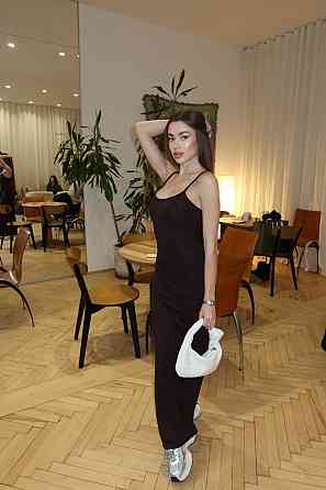 Жіноче елегантне вечірнє довге плаття з еластичної віскози Шоколад, 42/44 Одеса