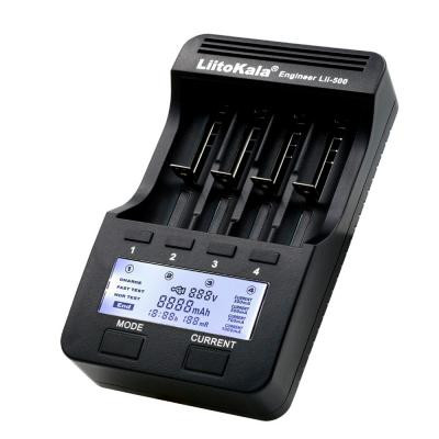 Зарядний пристрій для акумуляторів Liitokala 4 Slots, LCD дисплей, Li-ion/Ni-MH/Ni-Cd/AA/ААA/AAAA/С (Lii-500) Вінниця - фото 1