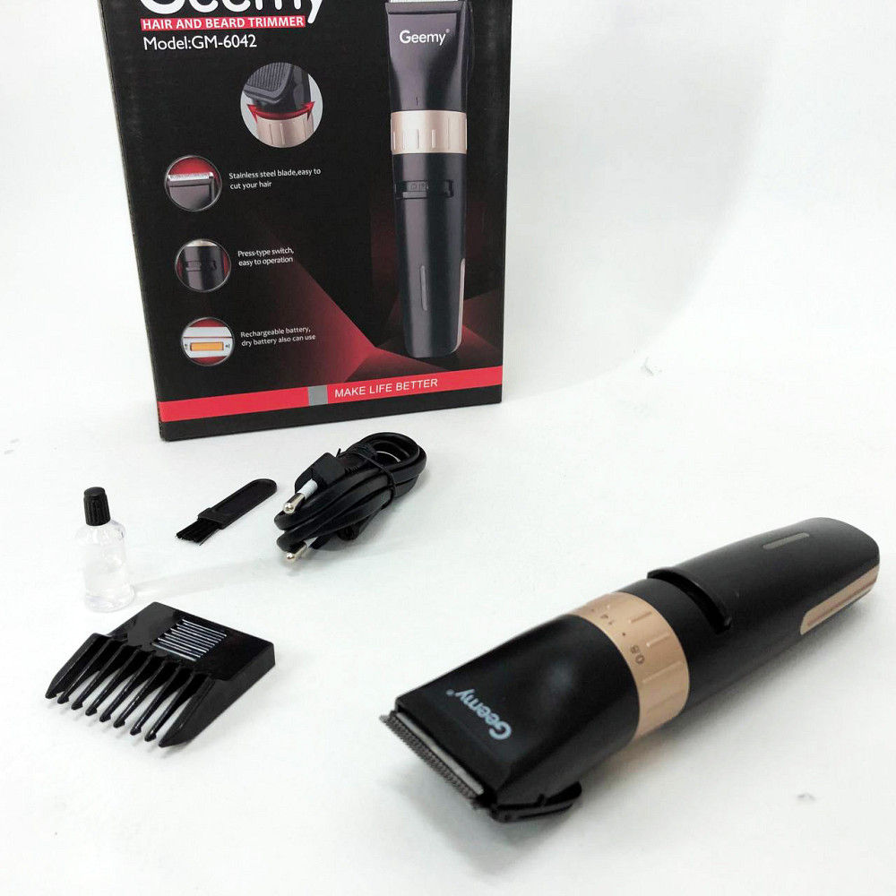 Тример для самостійної стрижки волосся Gemei, Машинка для стрижки волосся і потилиці NQ-59 Львів - фото 8