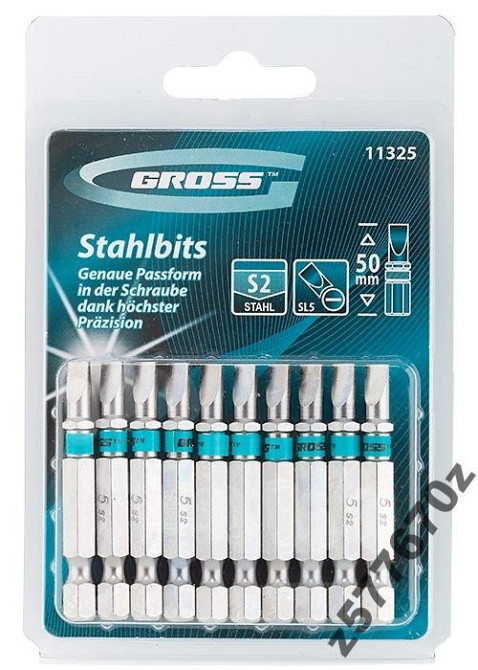 Біта SL5,0х50, сталь S2 (у лоті 1 біта) GROSS Полтава - фото 1