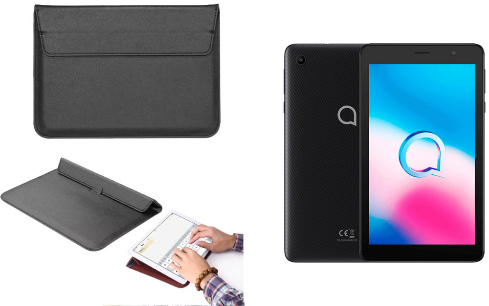 Чехол-конверт VitoCase для Alcatel 1T 7 4G (9013X), с функцией подставки для планшета Черный Киев - изображение 1