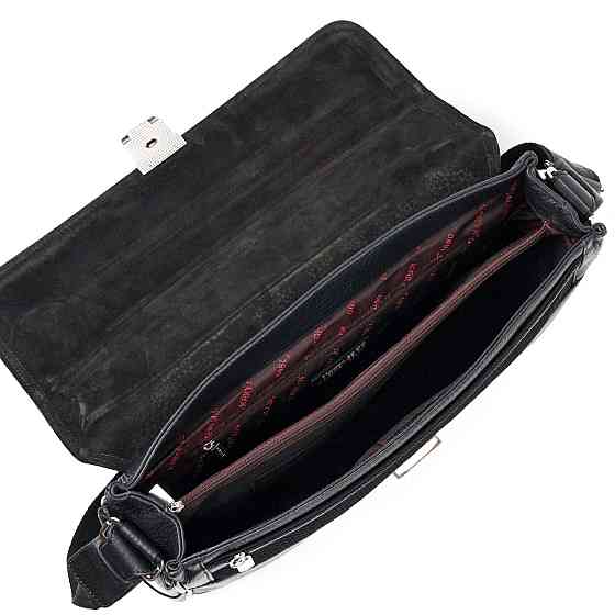 Классический мужской портфель KARYA 20940 кожаный Черный Киев