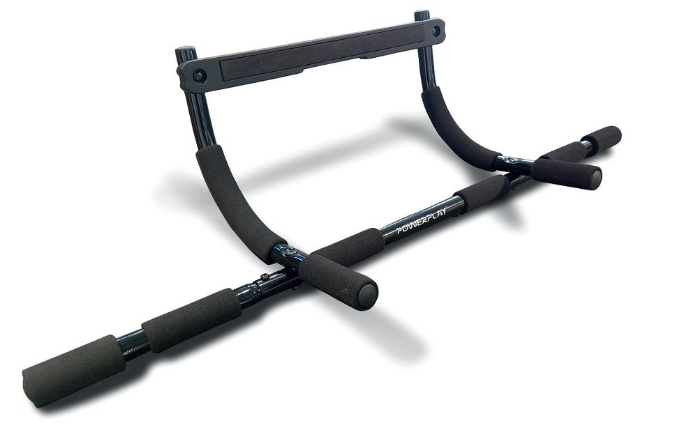 Турнік дверний багатофункціональний PowerPlay 4129 Pull Up Pro Black Каменское - изображение 2
