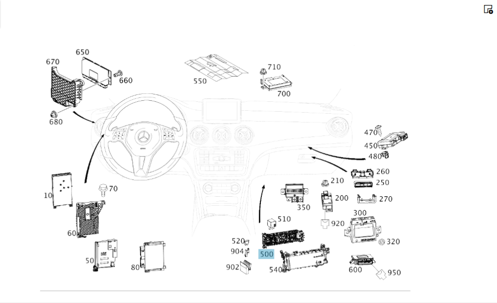 Mercedes-Benz  A2465400240 Кронштейн блоку реле та запобіжників у ногах переднього пасажира CLA Shooting Brake X117 CLA C117 GLA X156 Одесса - изображение 2