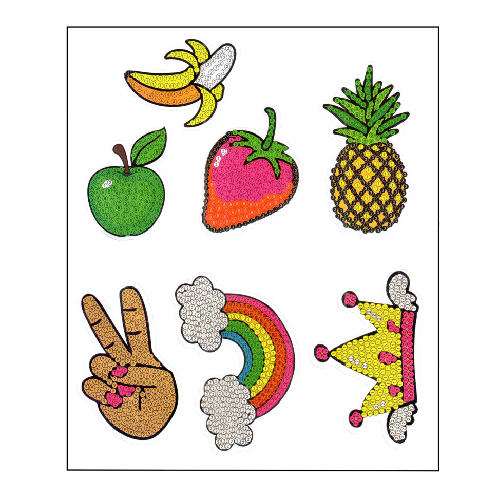 Набір для творчості Алмазна мозаїка "Корона" FG24062201B-3 фігурки-наліпки Вінниця - фото 1