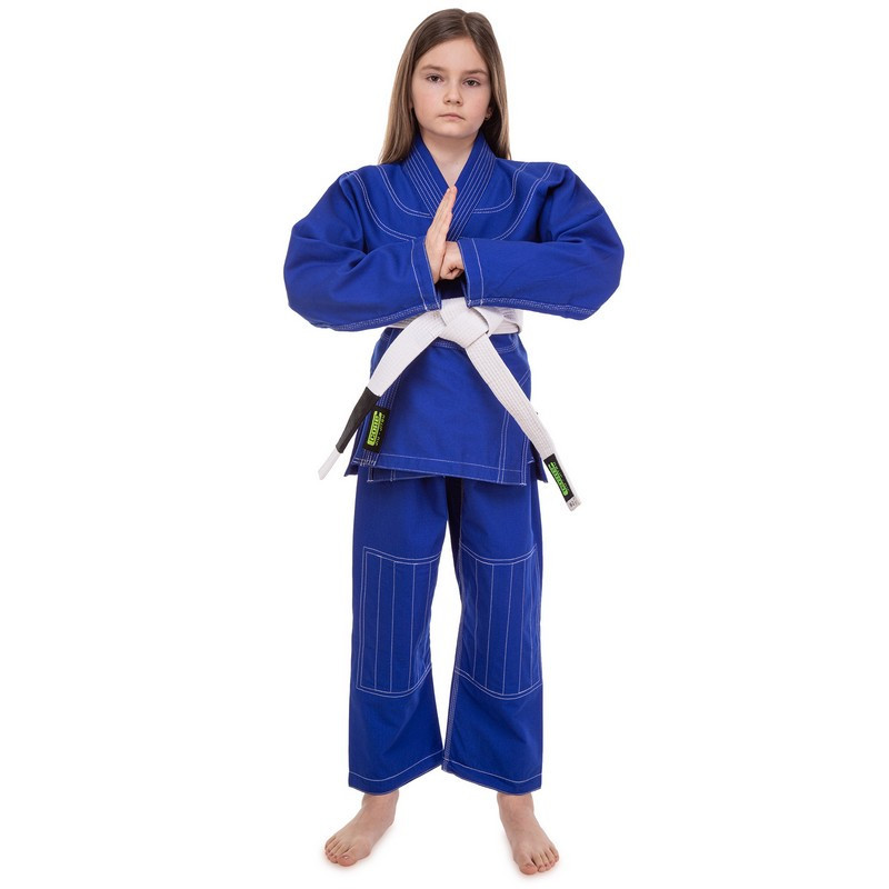 Кімоно для джиу-джитсу підліткове CORE CO-3139-M розмір 140-180 см синій Спортивна форма Київ - фото 6