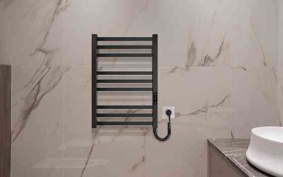 Електрична рушникосушка HF London 570х430 TR K чорна матова Київ