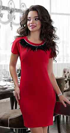 Гарне плаття з пір'ям (48) Київ