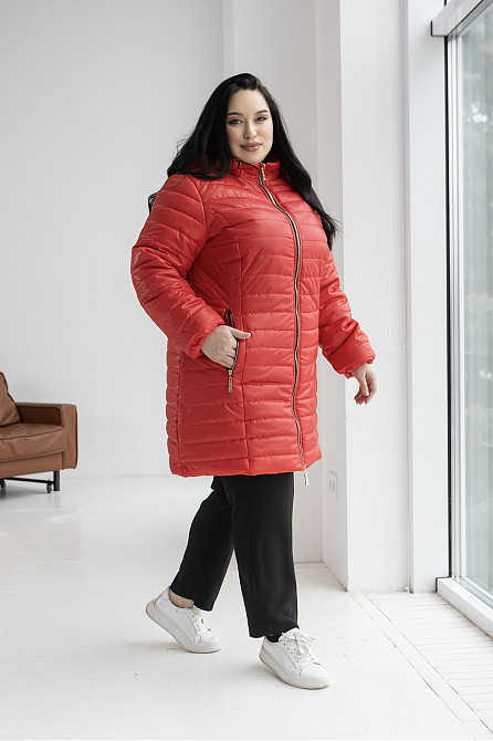 Женская длинная демисезонная куртка, курточка весна-осень больших размеров. 54-78р Киев - изображение 2