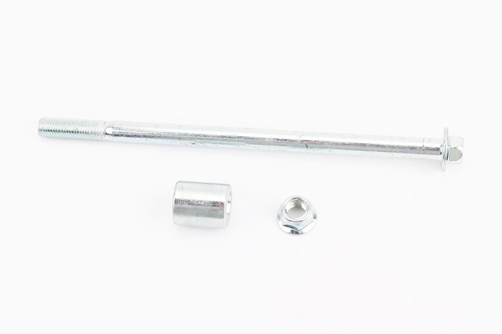 Вісь переднього колеса d10mm; L185mm + втулка, гайка, тип 2 Київ - фото 1