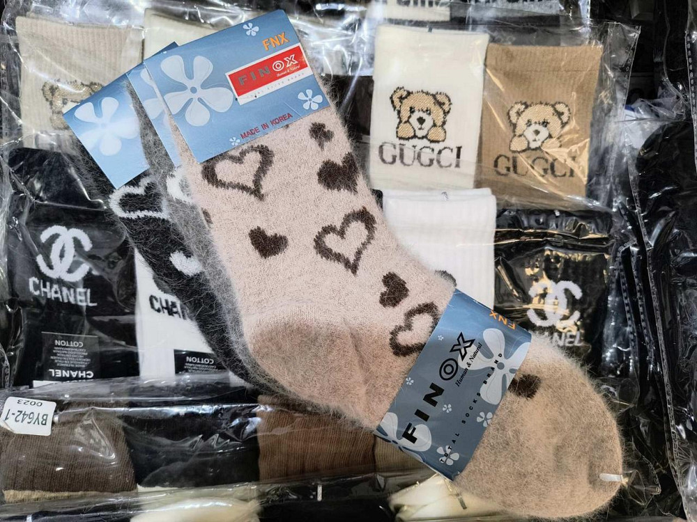 Зимові жіночі шкарпетки Корея Finox ангора розмір 36-40 Київ - фото 3