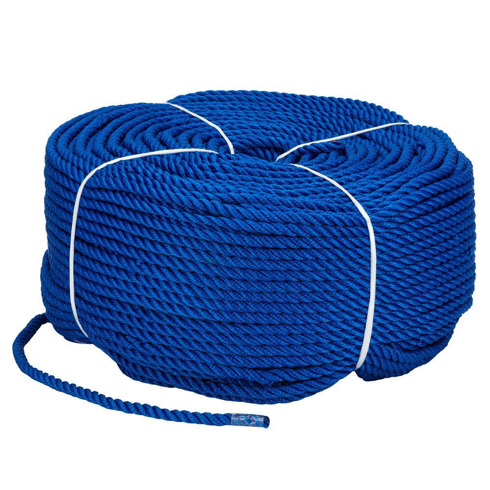Веревка Polyester 3 strand rope 8mm*200m blue Киев - изображение 1