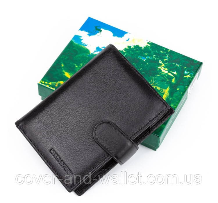 Чоловіче шкіряне портмоне з відділом для паспорта та документів Marco Coverna MC-2090-1 Київ - фото 9