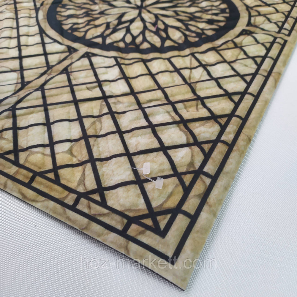 Коврик 60 х 40 см прорезиненный с ворсом с рисунком плетение Харьков - изображение 5