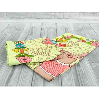 Рушник Руно вафельний набивний Великдень салатовий 45х60 см (205.15_Великдень салатовий_1) Вінниця