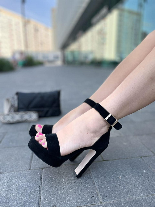 SANTINI Босоніжки жіночі SANTINI 951081-21 чорні (літо, замша натуральна) (3793) 36р.38р.39р. Коломия - фото 5