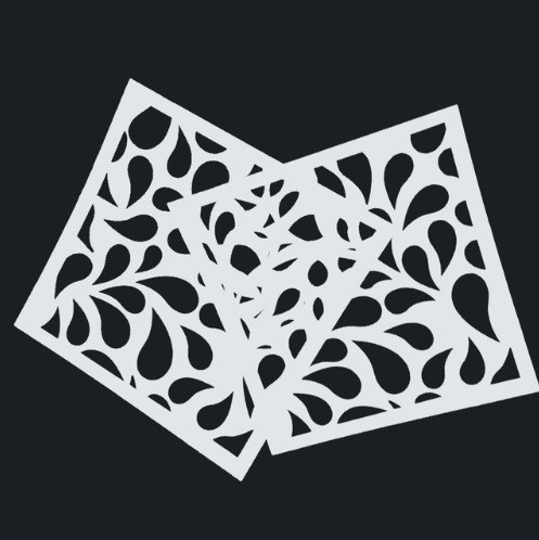 Трафарет для торта, кофе - размер 13*13см, пищевой пластик Киев - изображение 2