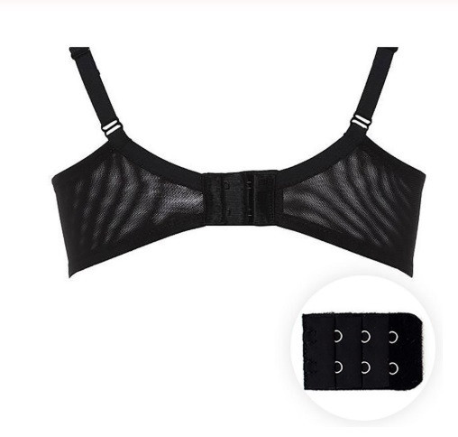 Удлинитель для бюстгальтера на 2 крючка 5 на 3 см черный Киев - изображение 2