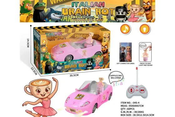 Радиоуправляемая машинка Italian Brain Rot - Deluxe R/C Car "Ballerina Cappuccina" Коломыя
