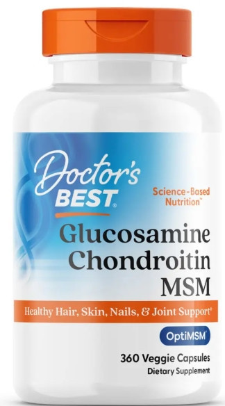 Глюкозамин хондроитин МСМ Doctor's Best Glucosamine Chondroitin MSM 360 вег капс Киев - изображение 1
