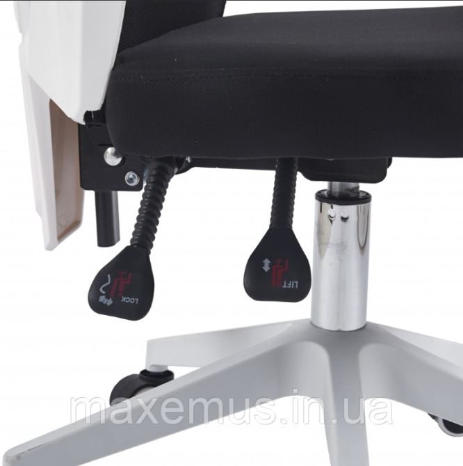 Геймерское кресло Bonro B057 белое из ткани компьютерное игровое кресло для ПК и приставки Мостиска - изображение 16