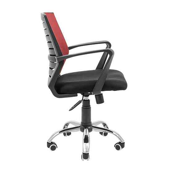 Офисное кресло руководителя Richman Flash Хром M1 Tilt Черно-красный Киев