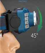 Налобний ліхтар Rablex RB955, жовтий+білий+червоний, T6+6хCOB, Zoom, Сенсор, акум, Type-C Дніпро