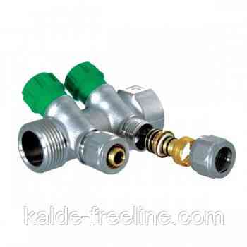 Колектор вентильний Koer для труби 16 мм. на 2 виходи 1" Харків