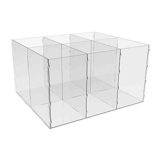 Коробка акриловая EKOSTAR 450х390х250 6 ячеек Киев