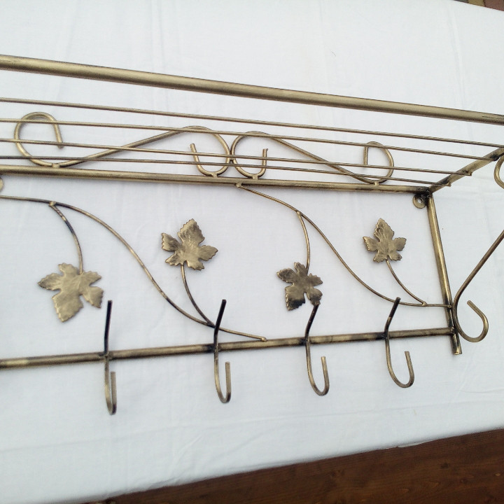 Вешалка кованая настенная «Квадрат маленький» (M-026) для одежды Киев - изображение 3