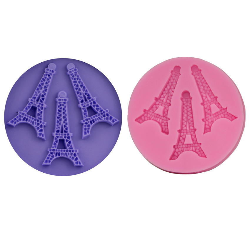 Молд силиконовый Эйфелева башня 65 мм розовый Киев - изображение 8