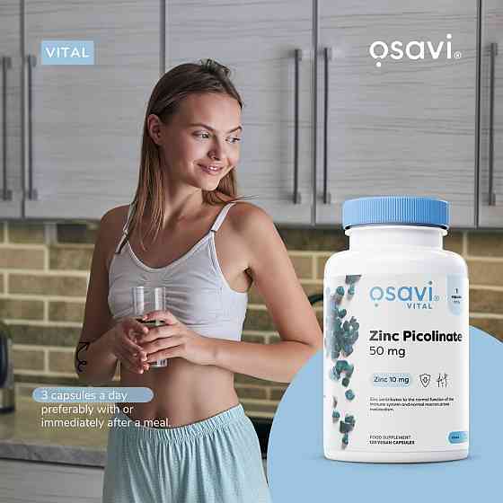 Піколінат цинку Osavi Zinc Picolinate 50 мг 120 капсул Луцьк