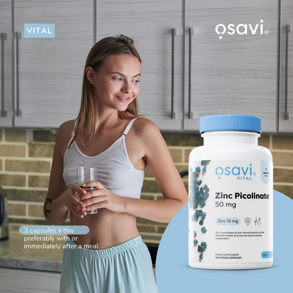 Піколінат цинку Osavi Zinc Picolinate 50 мг 120 капсул Луцьк - фото 3